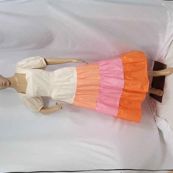 ENGLISH Factory Colorblock Midi Dress - Picture 7 of 15